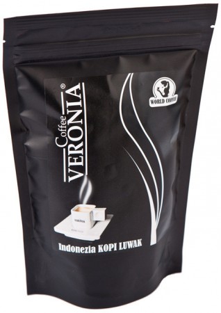 Coffee Veronia Kopi Luwak Indonesia zrnková káva 125 g